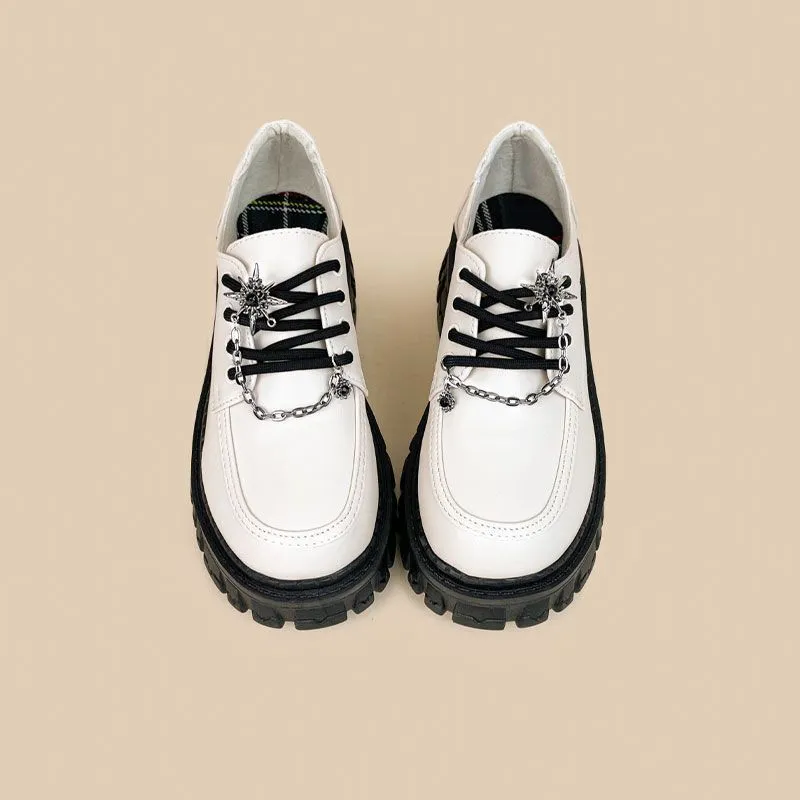 Fashion Personality Women's Jk Preppy Style Loafers - Duke Asterism-38