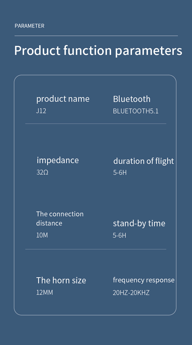 Title 2, Cuffie Bluetooth TWS J12 Wireless reali, con tr...