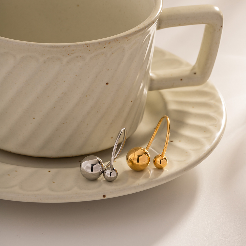 Colorfast Titanium Steel Ring Gold Accessories