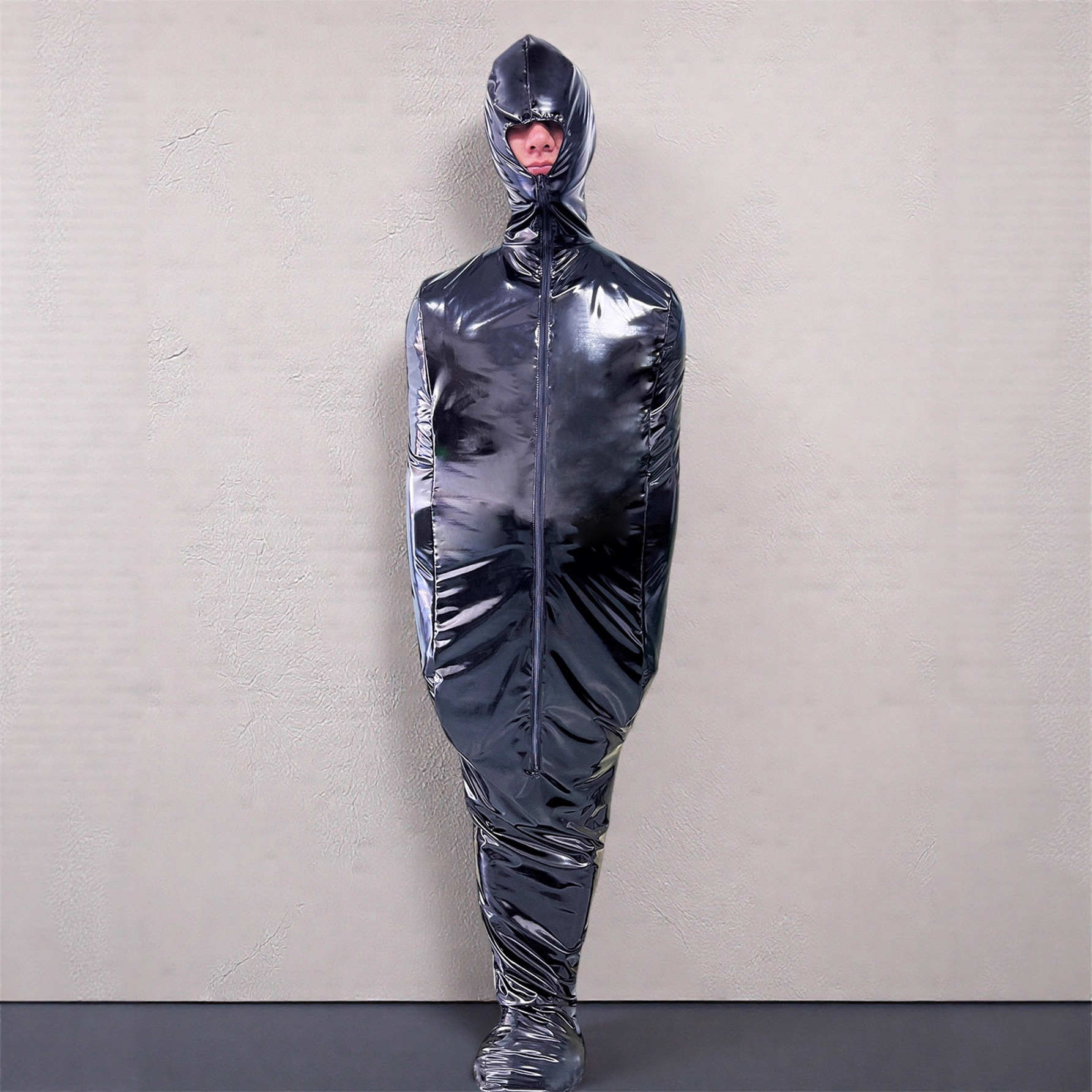 Shiny Patent Leather One-piece Sexy Bondage Sleeping Bag