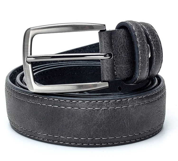 Title 3, Mens Vintage Belt for Jeans Luxury Split Leath...