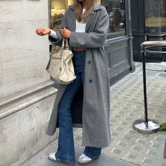 Elegant And Versatile Coat In European And American Style - Grey - View 1