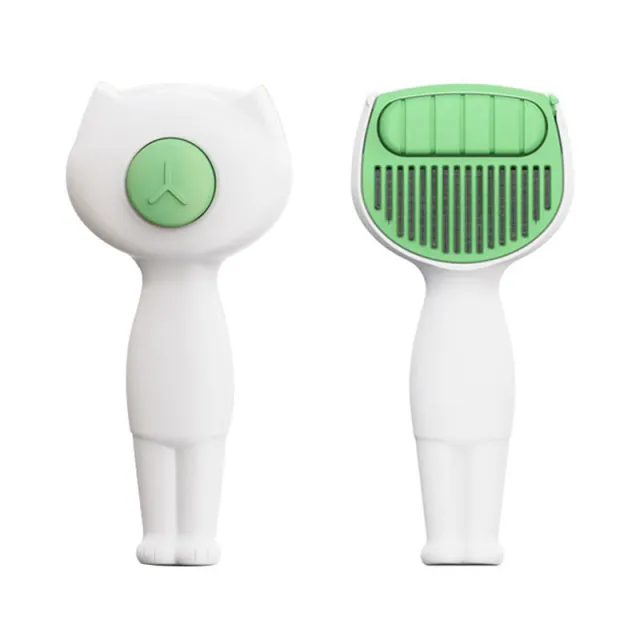 One click Cleaning For Pets Except Hair Comb White Green - Shop at LoveMi