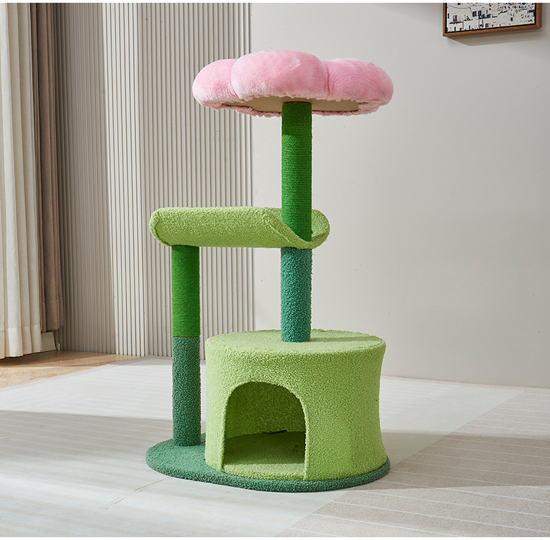 Fluffy Cat Tree Suitable For All Four Seasons detail photo 4