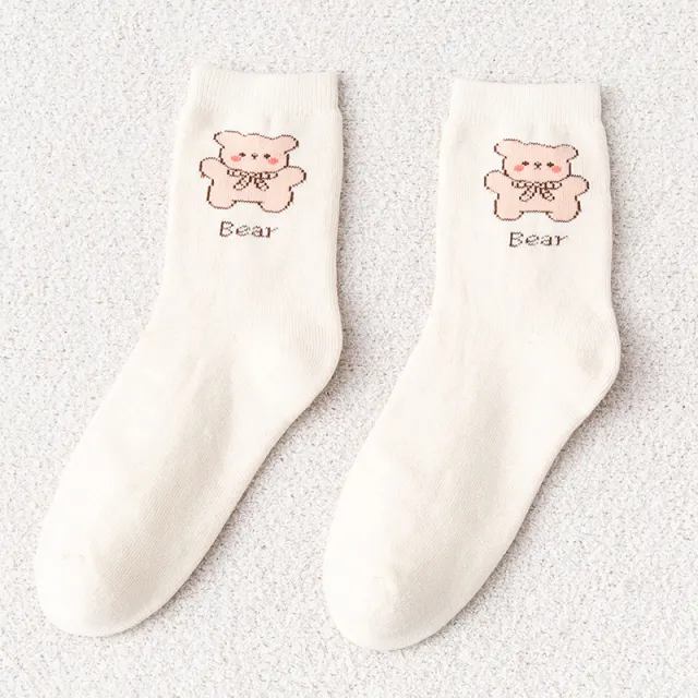 Women's Mid Tube Winter Stockings Spring And Autumn Fleece Terry Sock Gae5 - Shop at LoveMi