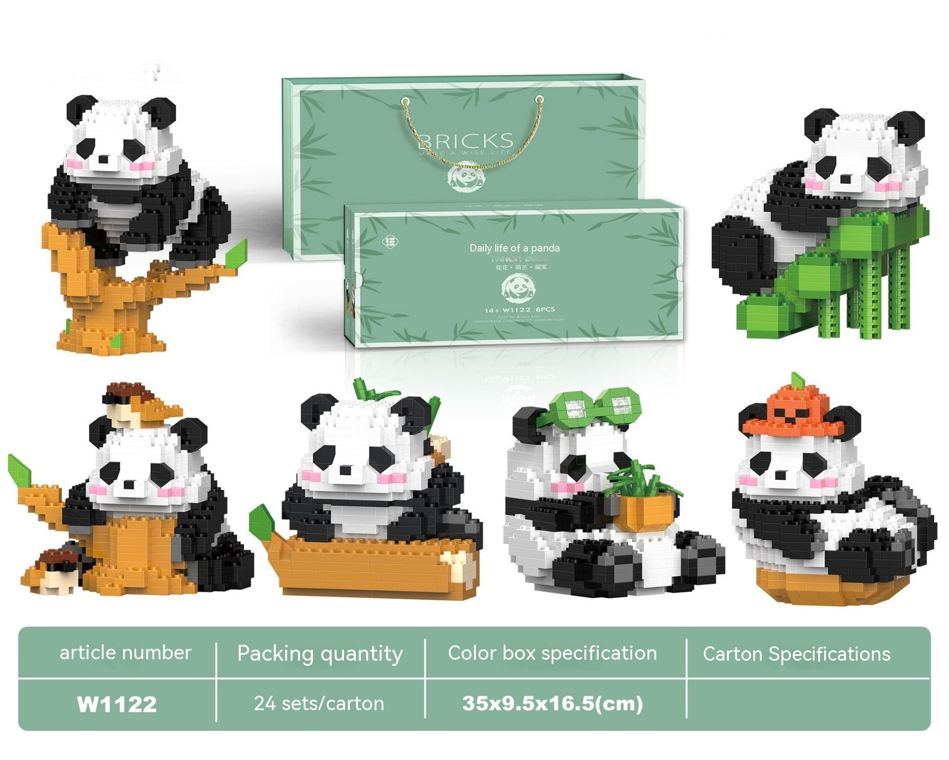 Panda Gift Bag 6 Orders