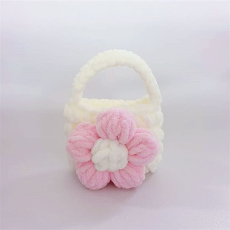 Finished Crocheted Camellia Earphone Case