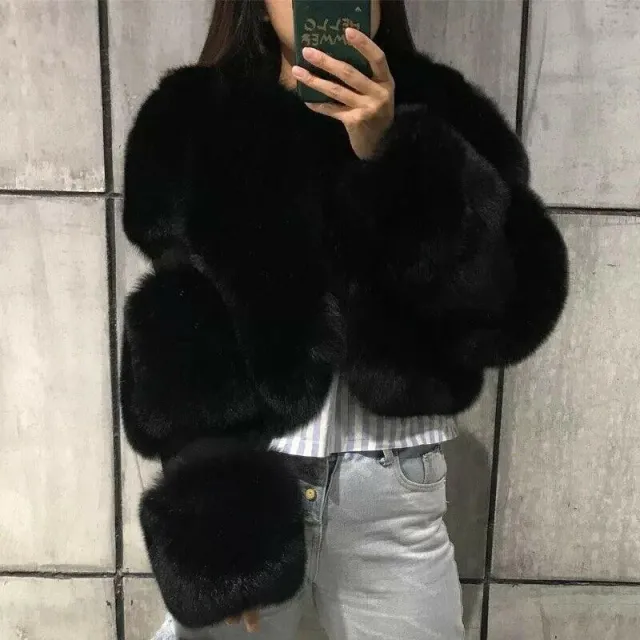 European And American Fur Coat Women's Clothing Black - Shop at LoveMi