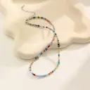 New Dopamine Candy-colored Rice-bead Necklace view 6