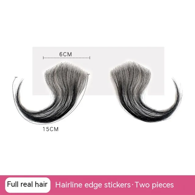 Real Hair Hairline Stickers Wig Bangs Sideburns Stickers Natural Color Edge Stickers - Shop at LoveMi