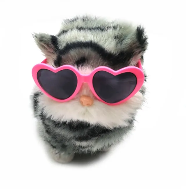 Dog Cat Pet Heart shaped Sunglasses Pink - Shop at LoveMi