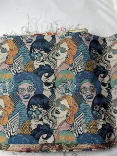 Ethnic Style Yarn-dyed Jacquard Fabric Coat Shoes And Hats Bags Sofa Decorative Cloth - Portrait 1 - View 1