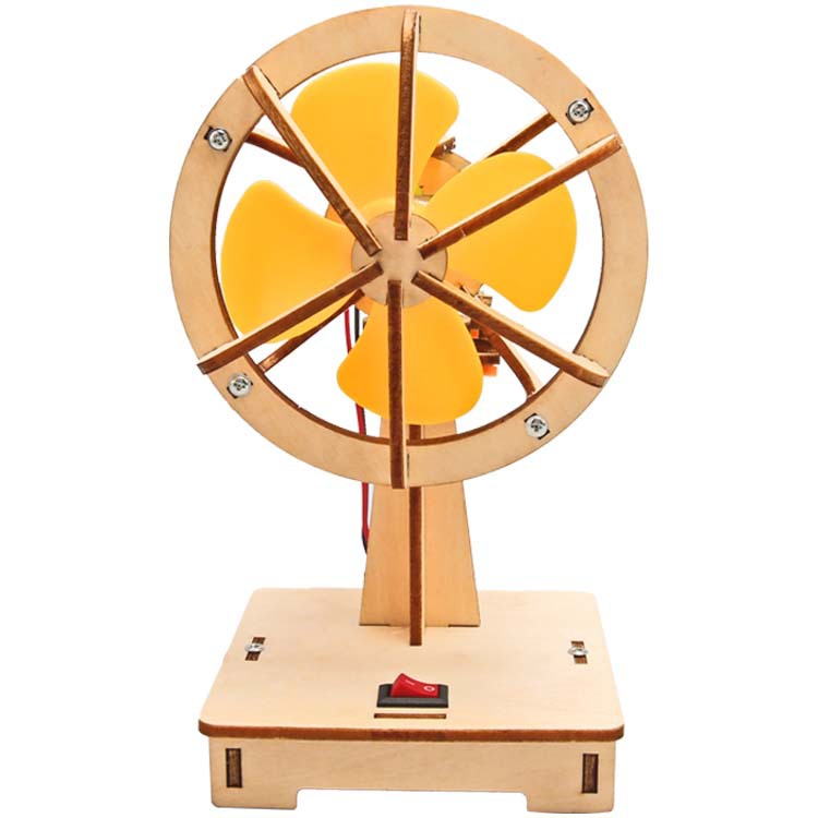 Small DIY Electric Shaking-Head Fan Handmade Educational Tool For Elementary School Students 5