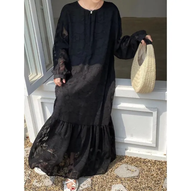 Women's Clothing Japanese And Korean Loose Dress Black - Shop at LoveMi