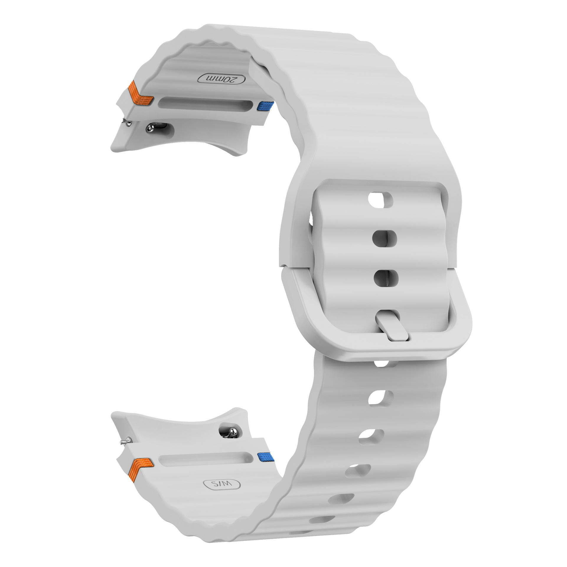 Title 1, Wave Style Stitching Silicone Strap