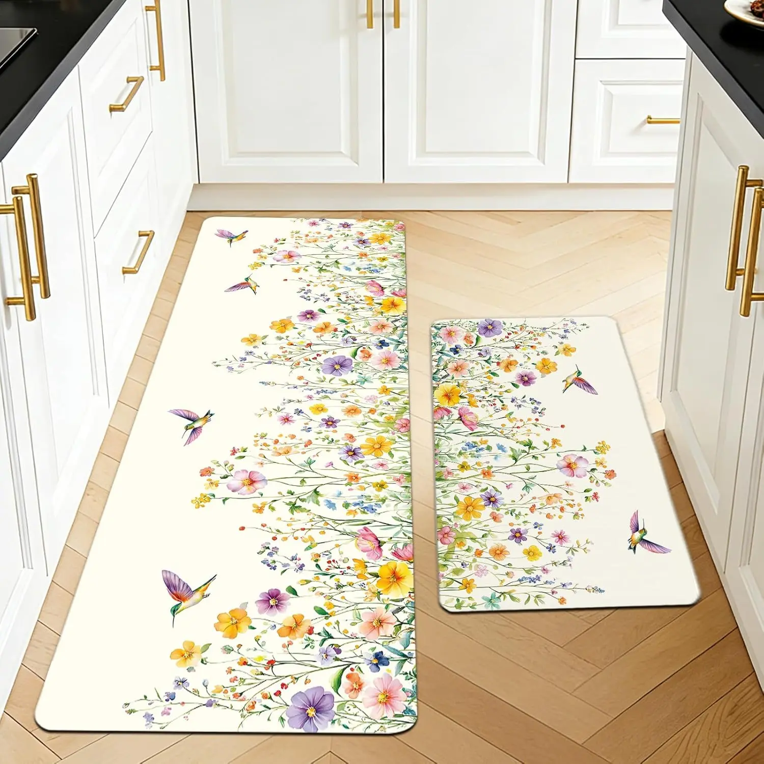 Crystal Velvet Kitchen Floor Mat That Absorbs
