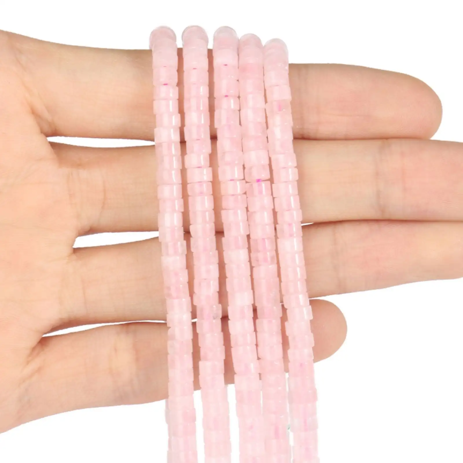 4 2mm Abacus Beads Right Angle Wafer Bracelet String Beads