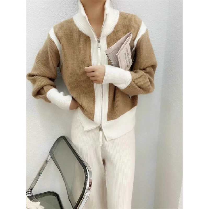 Women's Fashionable New Zipper Cardigan Sweater
