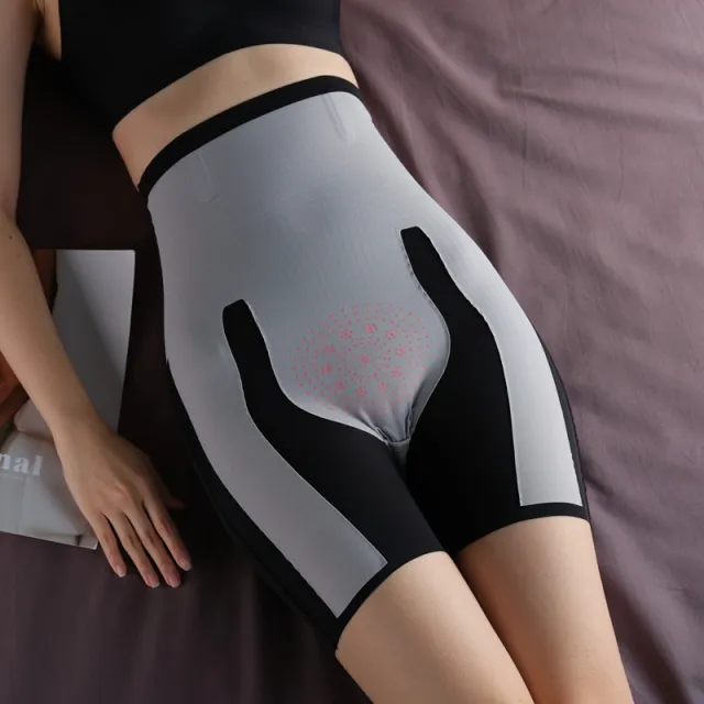 Magic Suspension Waist Girdling Belly Contraction Safety Pants High Waist Boxer Hip Lift Leggings Black - Shop at LoveMi