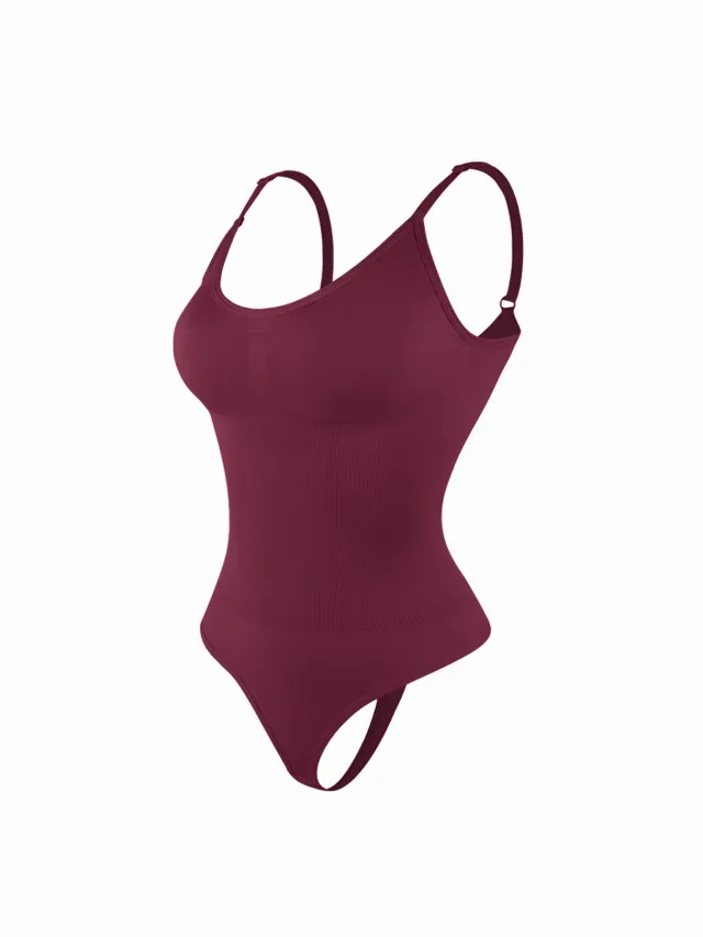 Popular Women's Backless Seamless Camisole Bottoming Tights Red - Shop at LoveMi