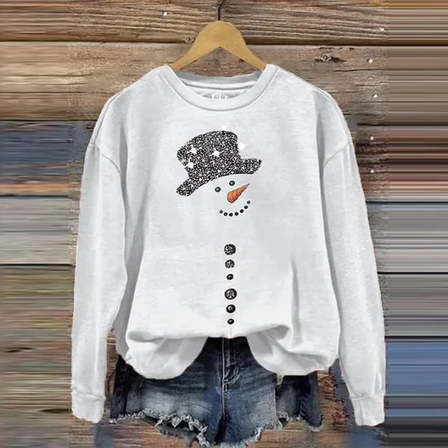 Fashion Female 3D Printing Snow Casual Sweatshirt Rnst827021 4Xl - Shop at LoveMi
