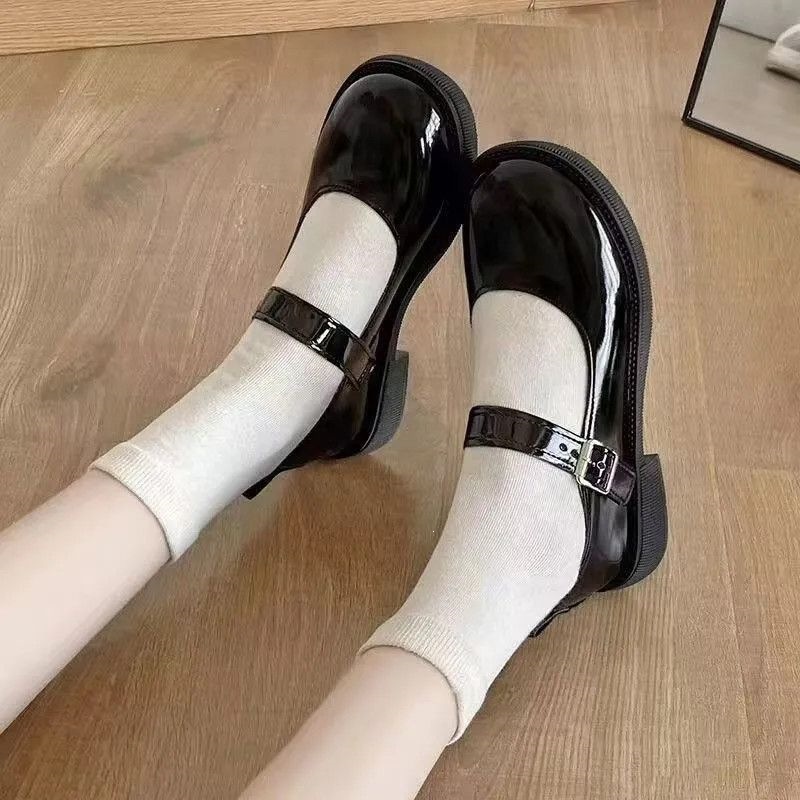 Faux Leather Platform Flats, picture 2 of 3