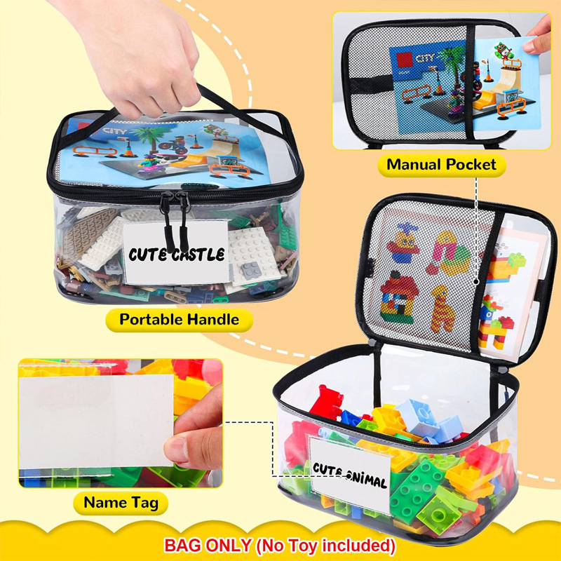 Building Block Storage Bucket Parts Sorting Toy Organizer