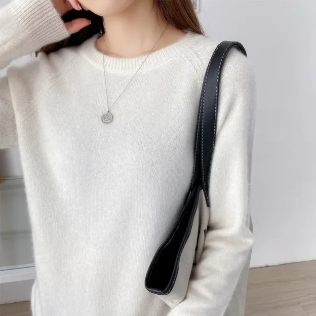Women's Fashion Simple Knitting Bottoming Shirt White - Shop at LoveMi