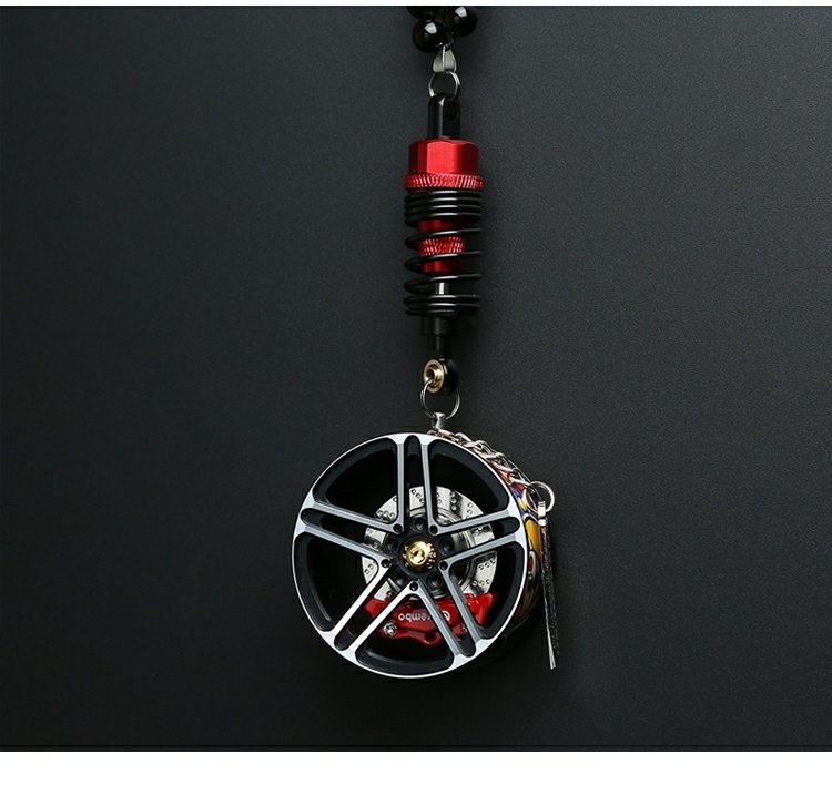 Title 3, Wheel Hub Car Rearview Mirror Pendant