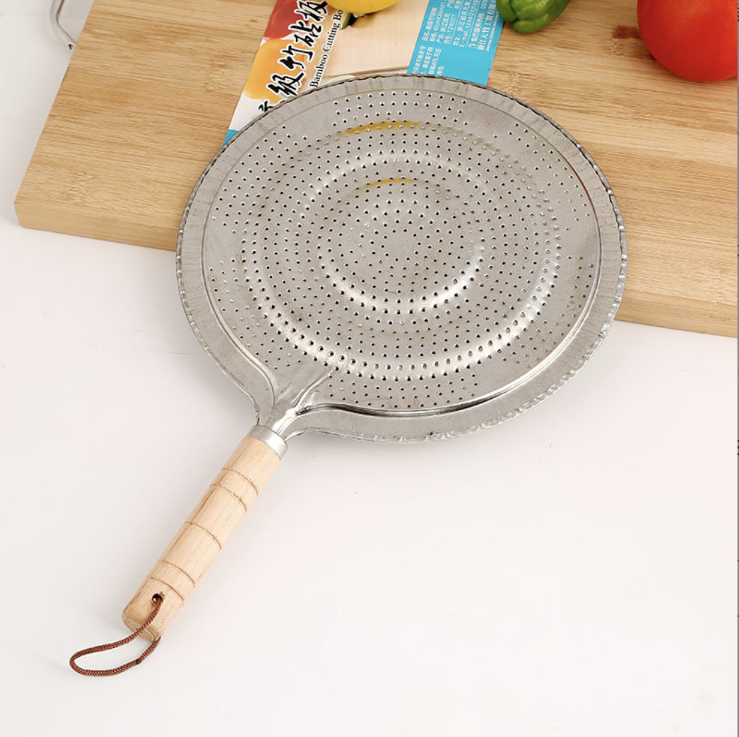 21cm Wooden-Handle Pot Mat Heat-Insulating Pad