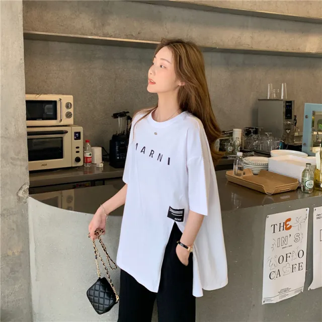 Casual Top T shirt With Short Sleeves Women White - Shop at LoveMi