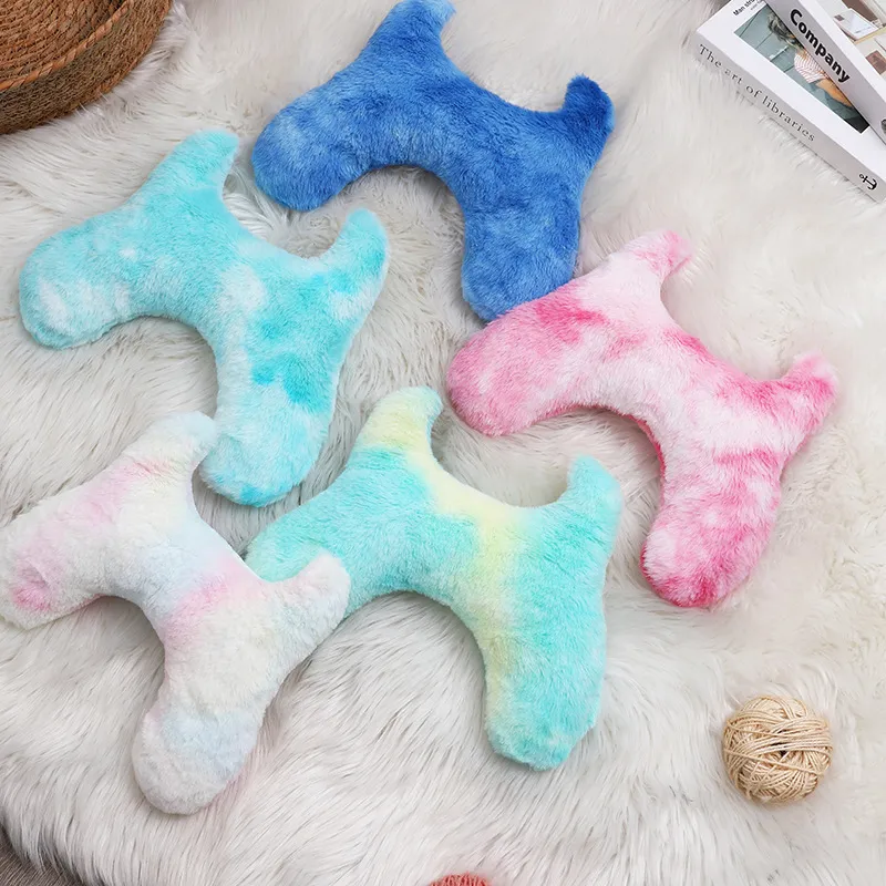 Pet Pillow Super Soft Tie-dyed Plush Cat Supplies Pet Products – image 2