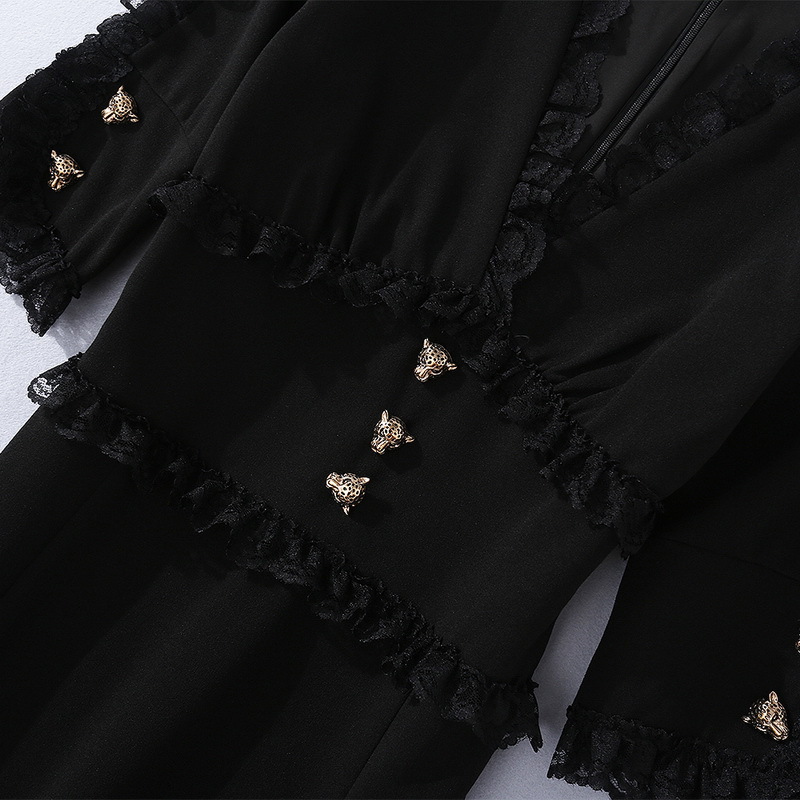 Lace V-Neck Dress, picture 3 of 5