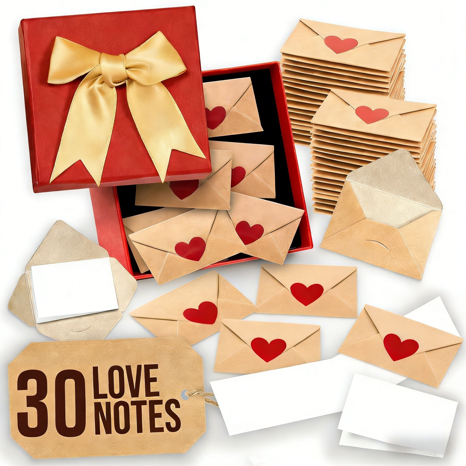 Mini Envelope Heart Stickers For Valentines Day Cards A Little Love Note To Give To Him Or Her