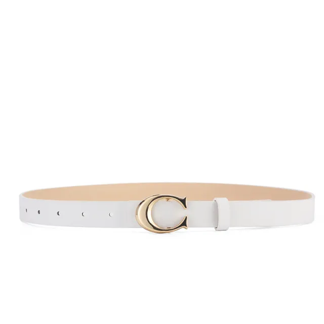 Fashionable Slim fit Decorative All match Women's Thin Belt White - Shop at LoveMi