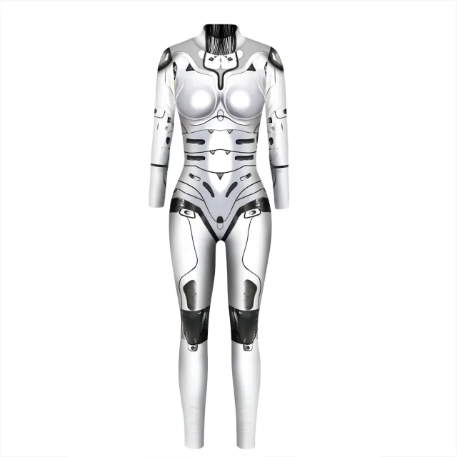 Machine Armor 3D Digital Printing Slim Slimming Jumpsuit For Women Bax172 Xl - Shop at LoveMi