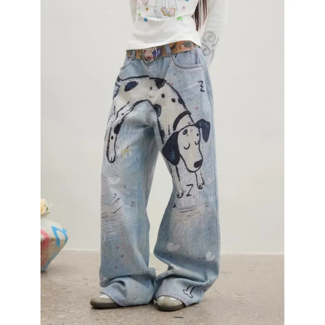 Artsy And Trendy Casual Jeans Blue - Shop at LoveMi