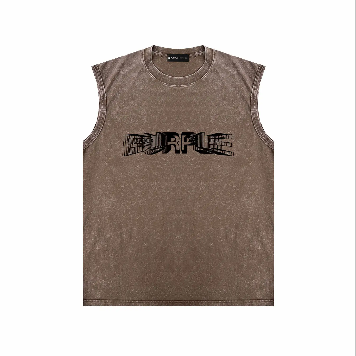 Euro-American Streetwear Distressed Sleeveless T-shirt Vest