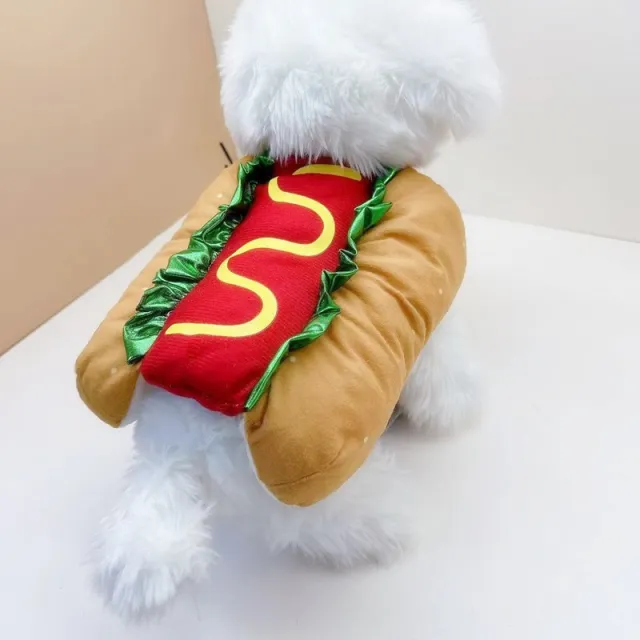 Dog Cat Dress Up Warm Carnival Christmas Hot Dog Hamburger Costume Burger Pet Costume - Shop at LoveMi
