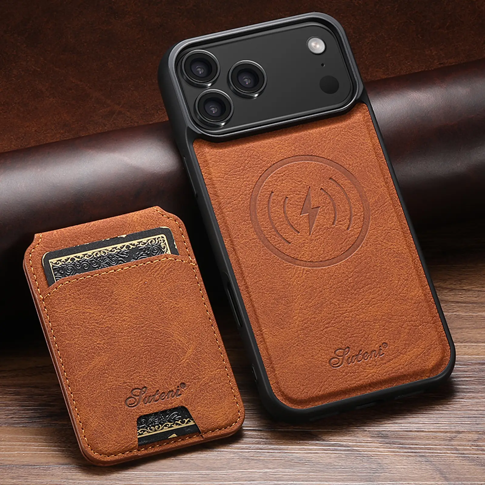 Magnetic Card Holder Two-in-one Wireless Charging Phone Case