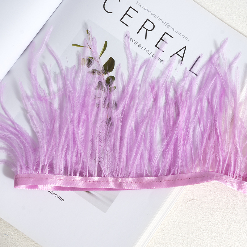 Decorative Feather Cloth Strip DIY Clothing Sccessories 42 Light Purple - Shop at LoveMi