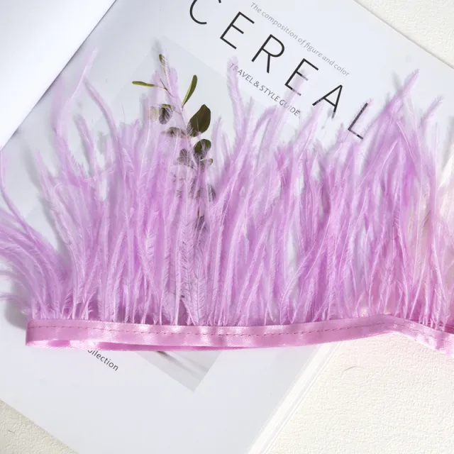 Decorative Feather Cloth Strip DIY Clothing Sccessories 42 Light Purple - Shop at LoveMi