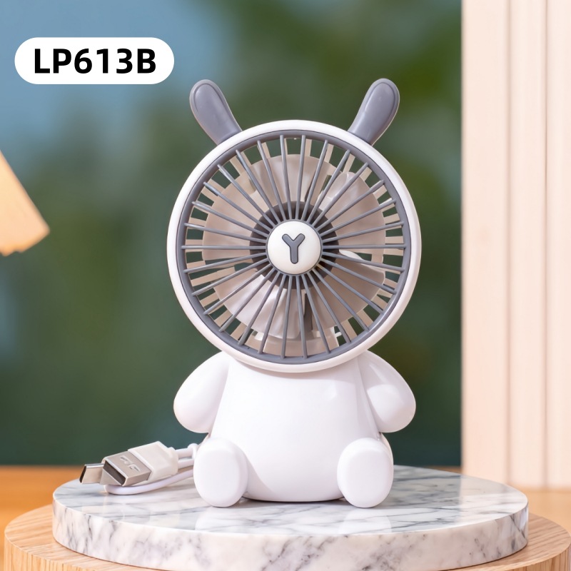 Cartoon Electric Fan Mini Handheld Rechargeable Fan