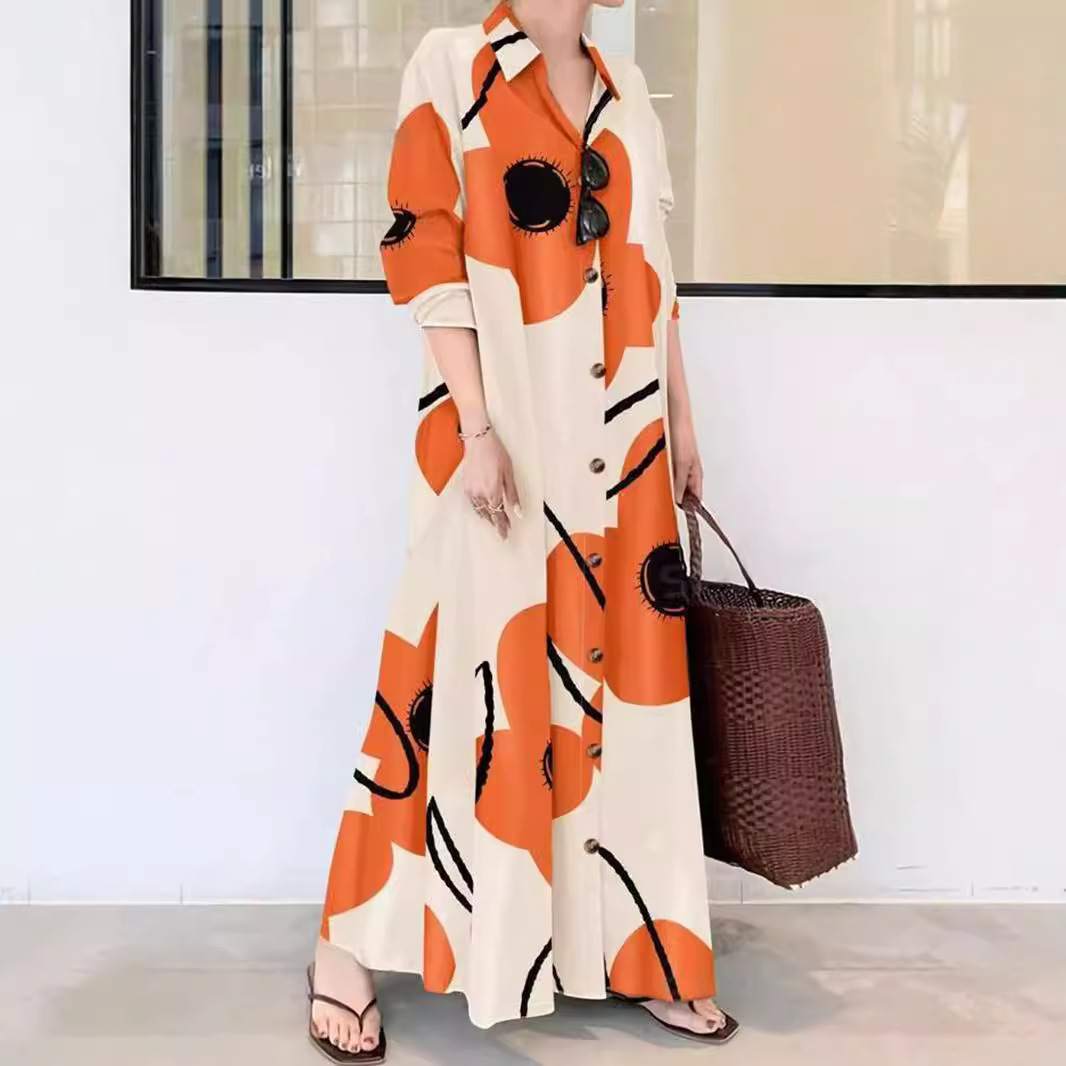 Printed Loose And Elegant Dress