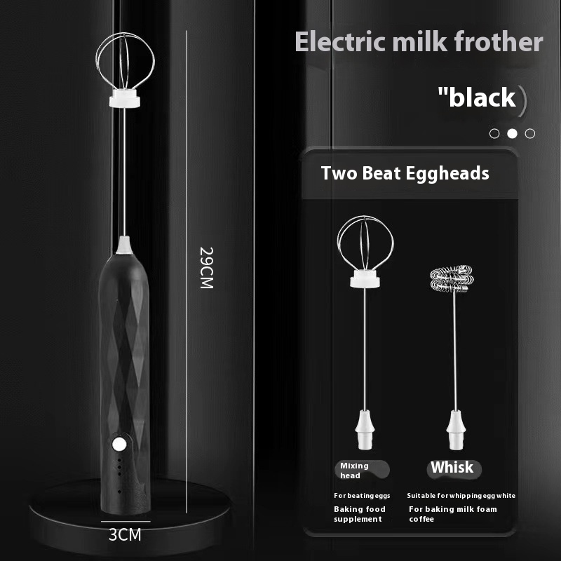 Electric Milk Frother Handheld Egg Beater