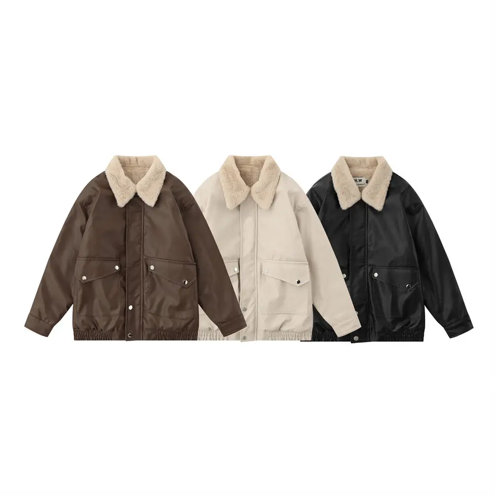 High Street Loose Casual Motorcycle PU Leather