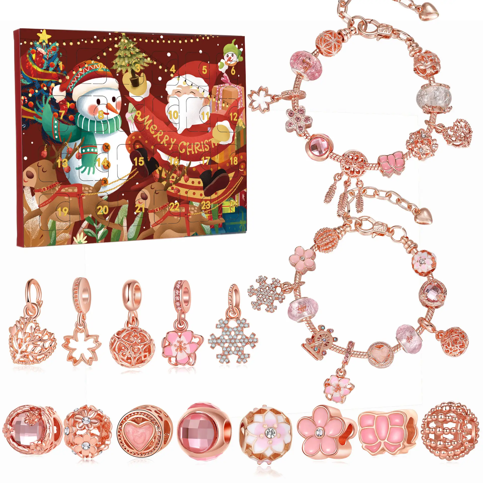 Christmas Diy Bracelet String Beads Blind Box New Year Valentine's Day Gift
