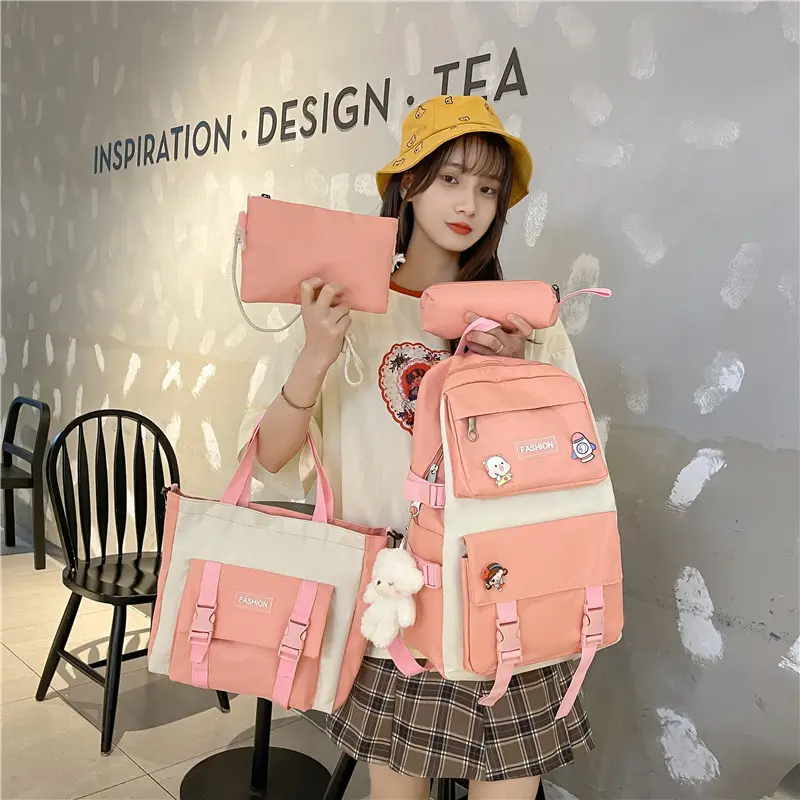 Korean Style Mori Casual Oxford Cloth Student