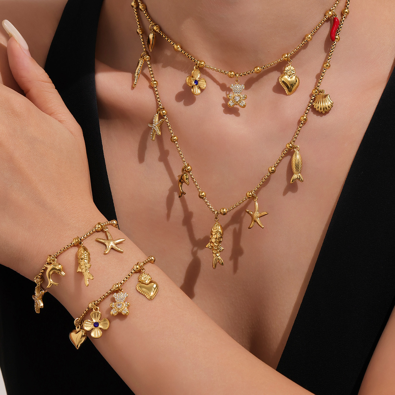 DIY Multi-attachment Necklace And Bracelet
