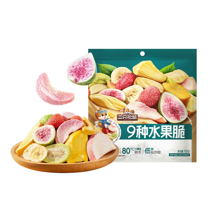 Fruit Crisps Ready-to-Eat Wash-Free Freeze-Dried Fruit Mix Snack Fruit Chips — foto 5